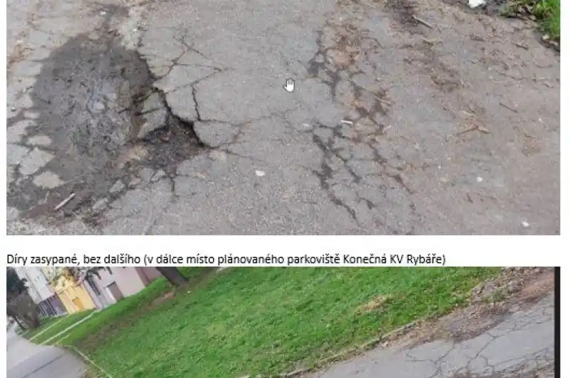 Hlavní problém chodník