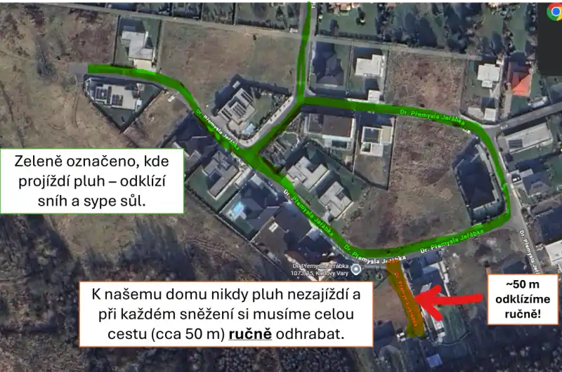Dr. Premysla Jerabka 19 uklid snehu