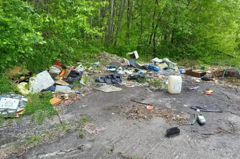 Skládka v Sedleci u rybníčku Kyselák