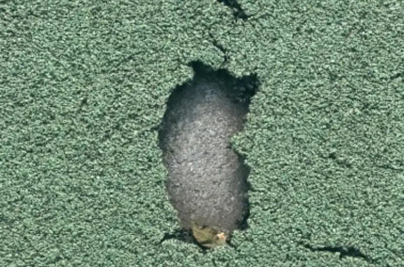 Zničený povrch
