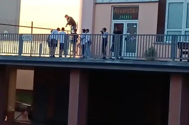 Děti přelézají 