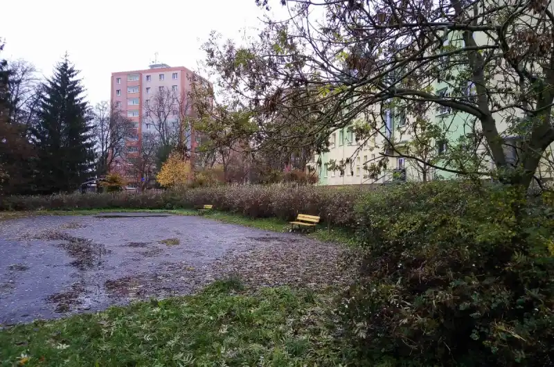 Pohled na hřiště