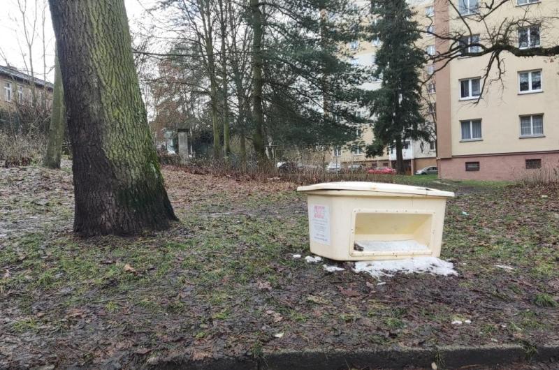 kontejner na sůl Mozartova ulice