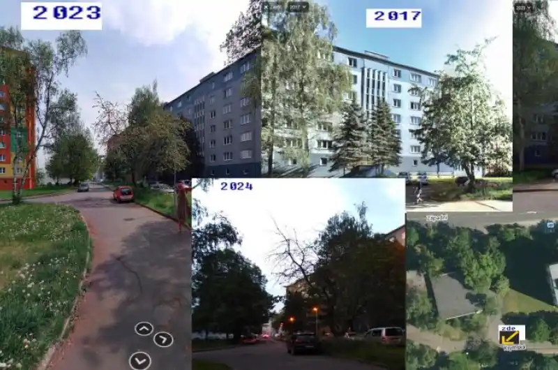 strom Krymská od Západní