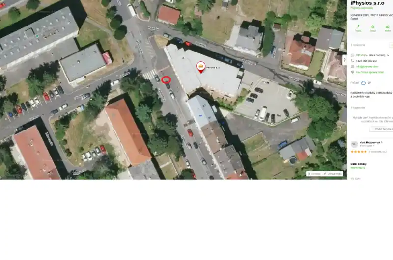 mapa označení propadu