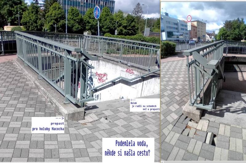 schody u nábřeží Jana Palacha 1026/22