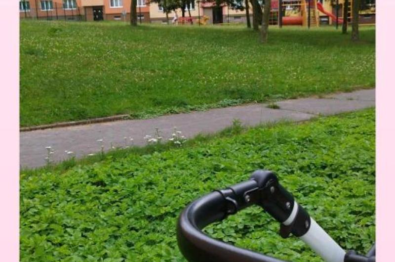 Výška trávy u dětského hřiště 