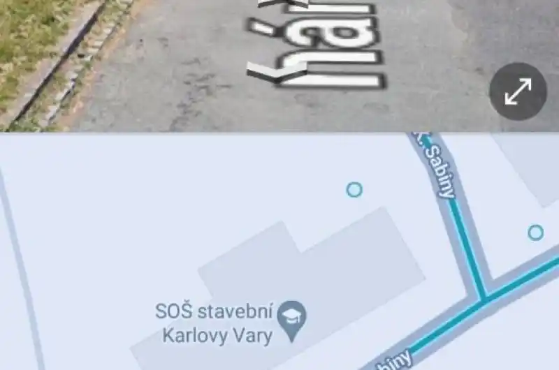 Bývalé umístění sloupků