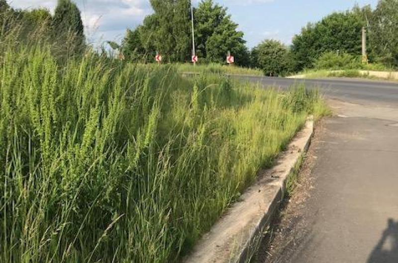 výjezd od ubytovny na silnici Teplárenská 