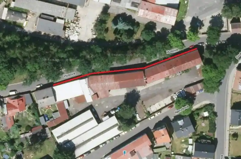 červeně vyznačen je nejhorší úsek