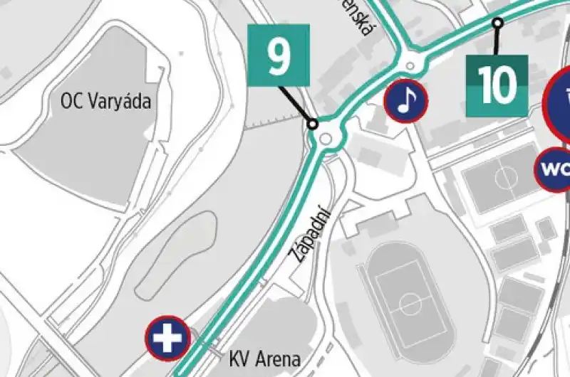 mapa KV Arena