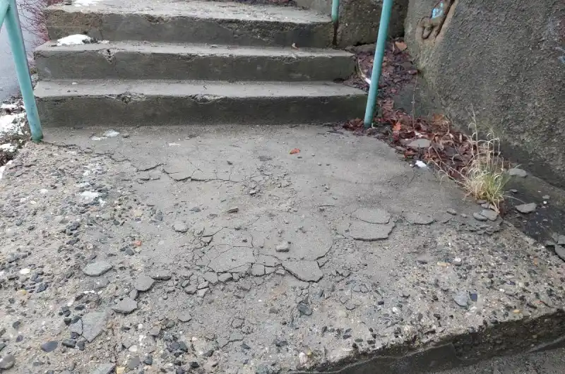 schodiště pod Fričovou ulicí v Bohaticích