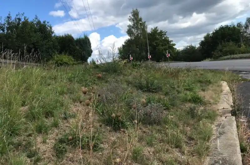 výjezd od ubytovny na silnici Teplárenská 