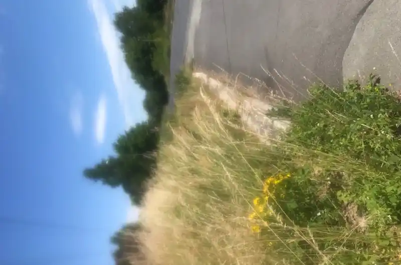 výjezd od ubytovny na silnici Teplárenská 