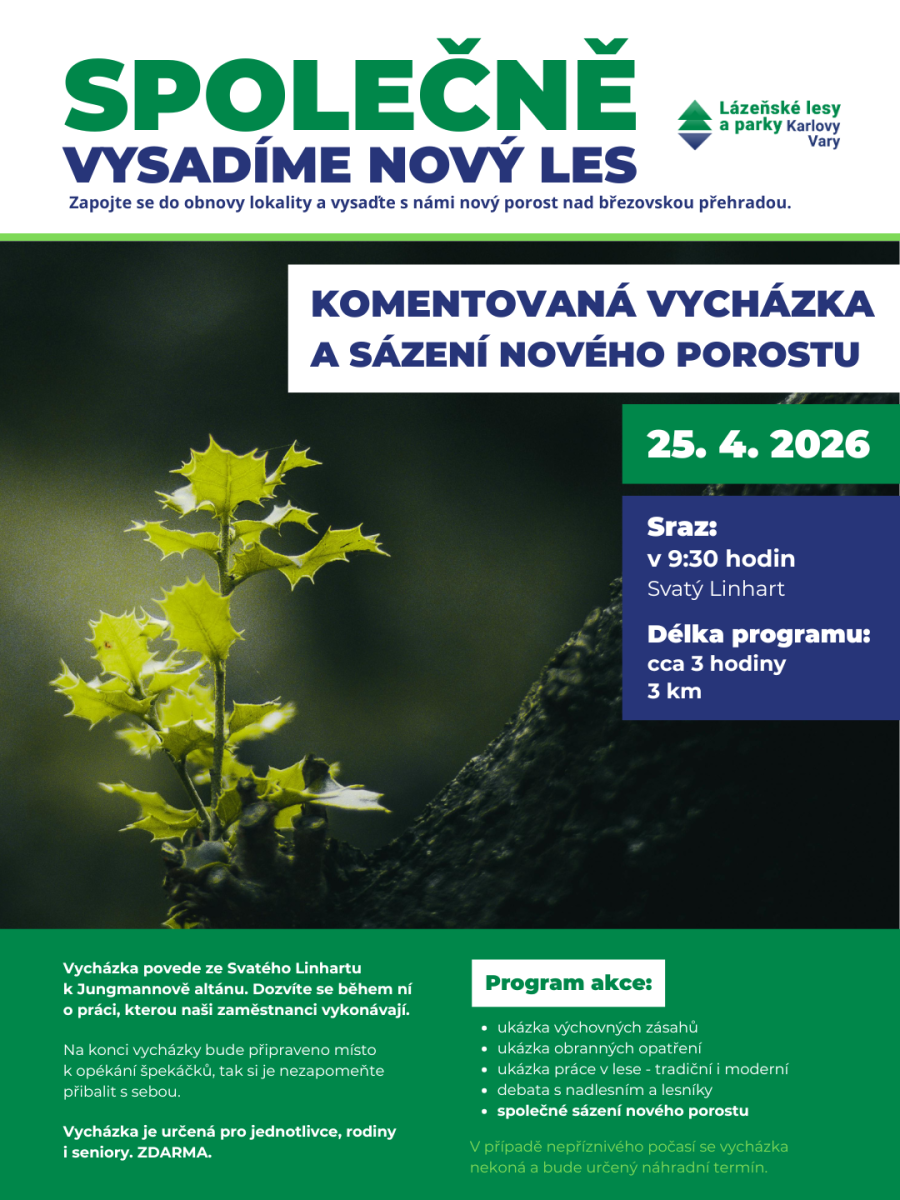 Plakát k akci Společně vysadíme nový les